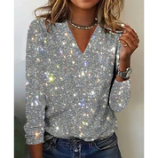 Bodine | Stijlvolle Glitter Top Voor Dames