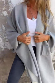 Alisa | Modieuze Dames Cape Shawl – Tussenjas met Elegante Open Stijl