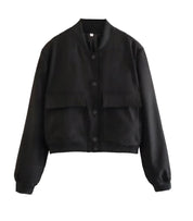 Stijlvol Cropped Bomber Jasje