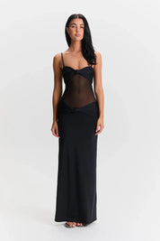 Nadine | Mesh Maxi Jurk