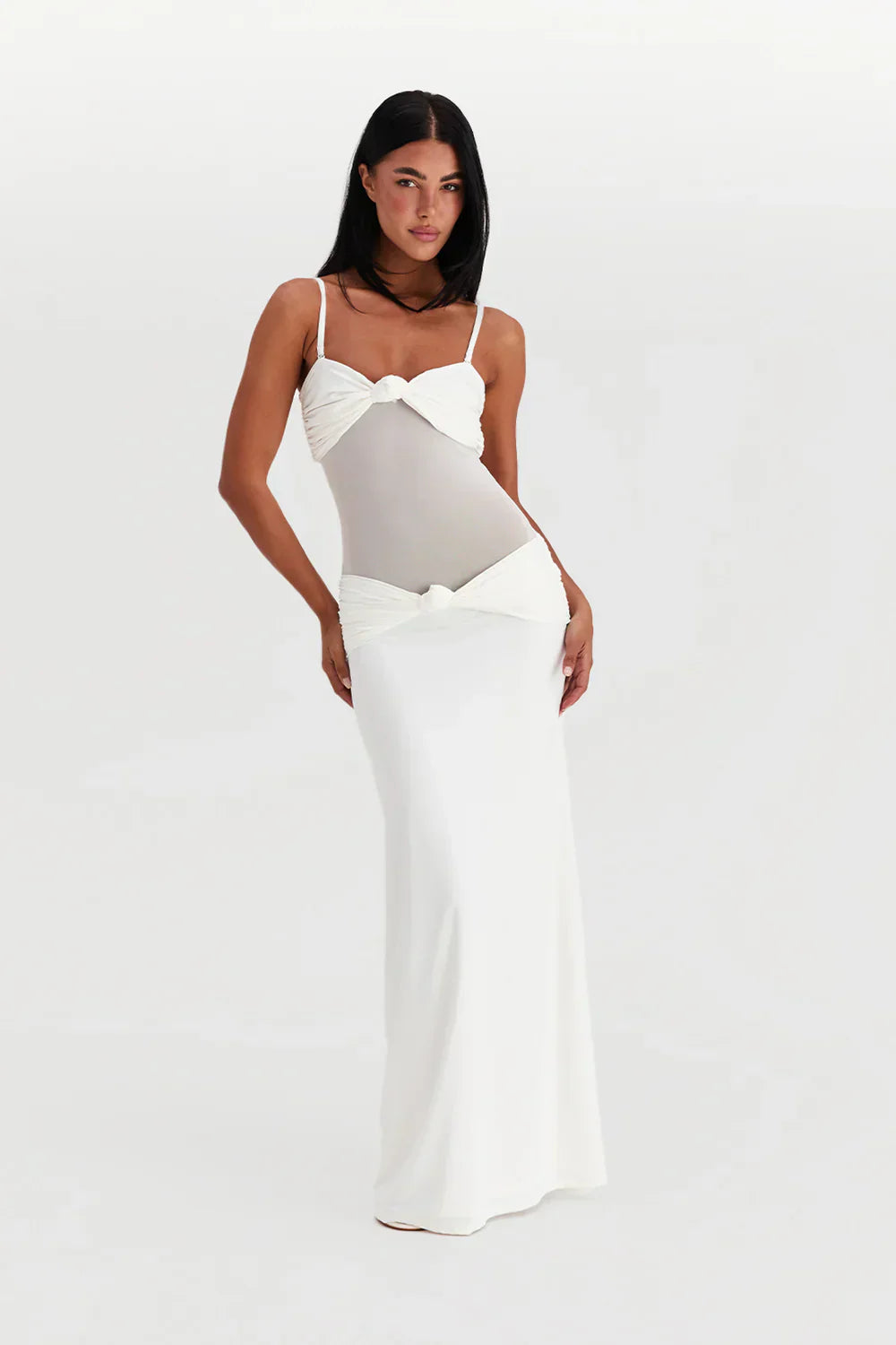 Nadine | Mesh Maxi Jurk