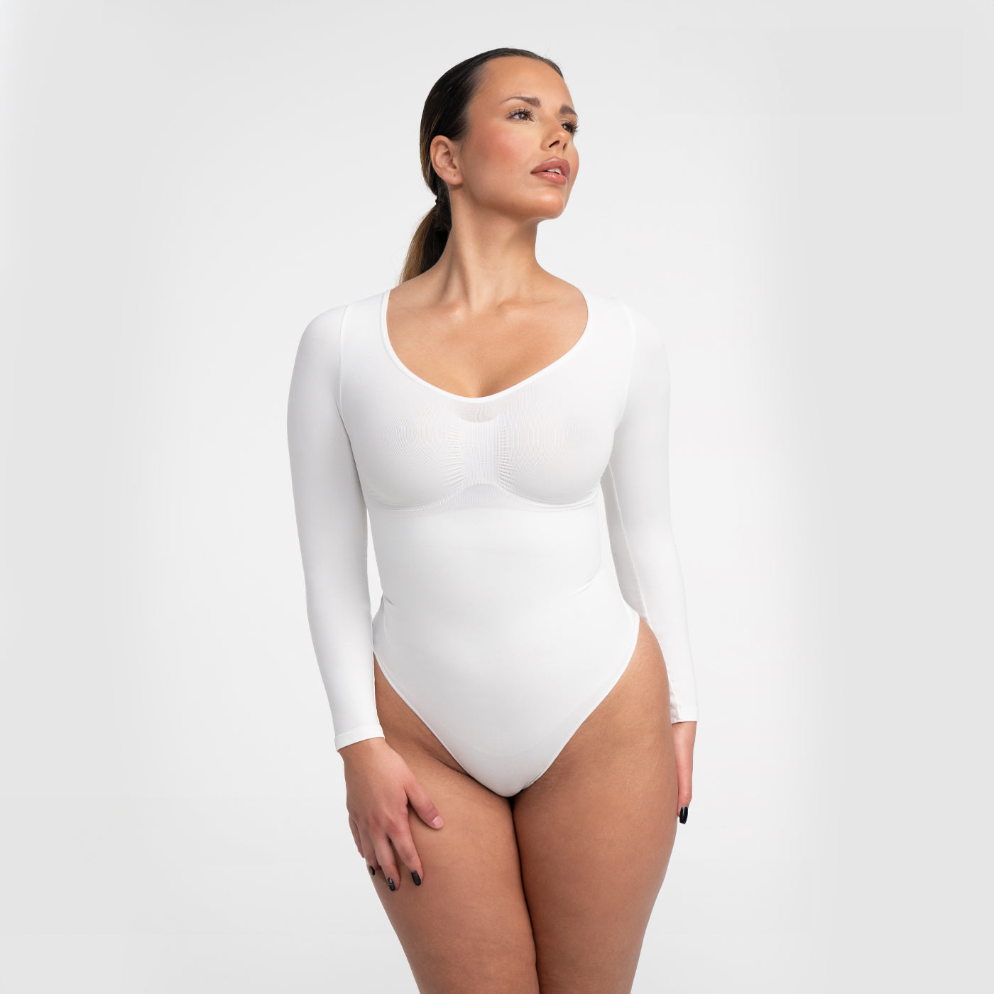 Gianna | Dames Longsleeve Bodysuit - Naadloos, Elegant