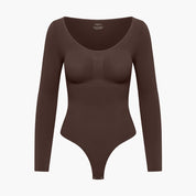 Gianna | Dames Longsleeve Bodysuit - Naadloos, Elegant