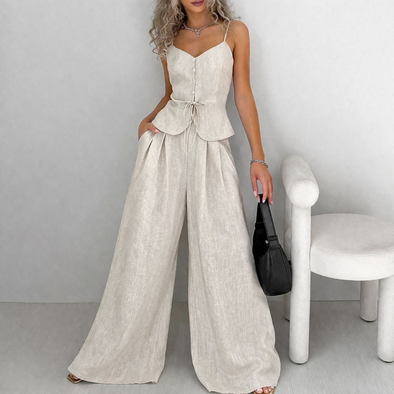 Alexa | Tweedelig Gilet en Broek Set Dames – Chic, Comfort en Modern