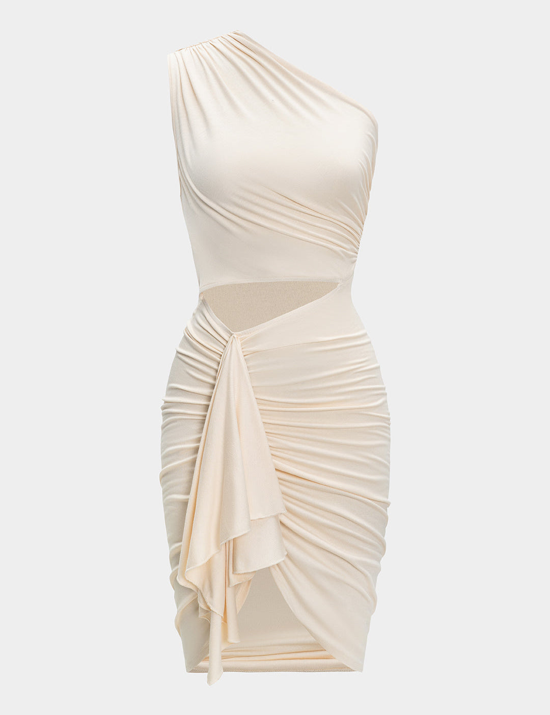 Amara | Dames Midi-jurk - Asymmetrisch met Ruches, Elegant Jurk voor Feestjes 0