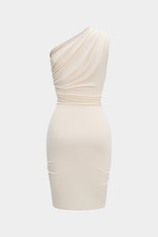 Amara | Dames Midi-jurk - Asymmetrisch met Ruches, Elegant Jurk voor Feestjes 1