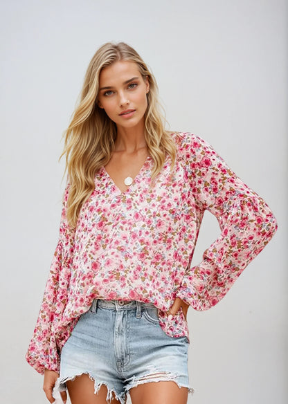 Bloemen Blouse Voor Dames – Licht & Casual
