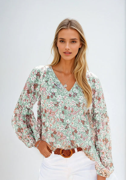 Bloemen Blouse Voor Dames – Licht & Casual