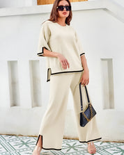 Sela | Sportief en Chique Set van Zachte Strechstof - Top en Broek