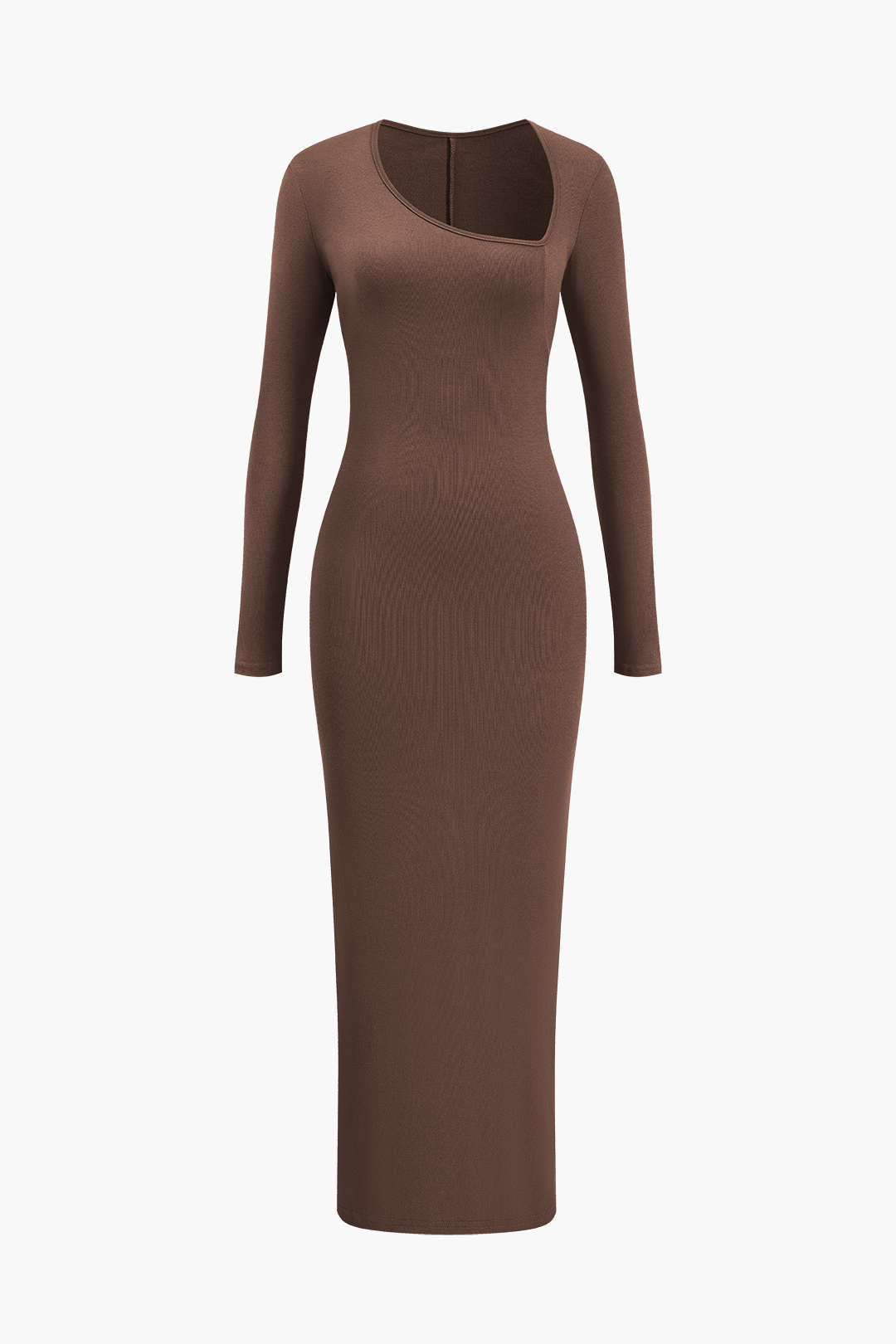 Ava | Dames Lange Maxi Jurk - Asymmetrisch Ontwerp met Halssplit 11