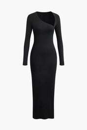 Ava | Dames Lange Maxi Jurk - Asymmetrisch Ontwerp met Halssplit 3