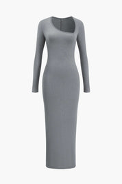 Ava | Dames Lange Maxi Jurk - Asymmetrisch Ontwerp met Halssplit 6