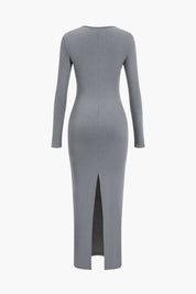 Ava | Dames Lange Maxi Jurk - Asymmetrisch Ontwerp met Halssplit 7