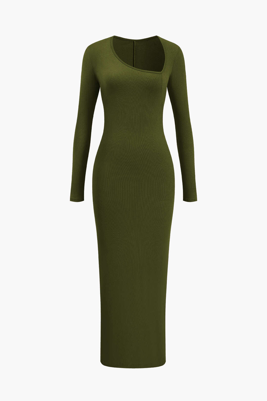 Ava | Dames Lange Maxi Jurk - Asymmetrisch Ontwerp met Halssplit 9