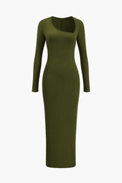 Ava | Dames Lange Maxi Jurk - Asymmetrisch Ontwerp met Halssplit 9