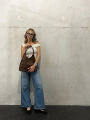 Elaine | Dames Schoudertas - Suède, Stijlvol en Praktisch