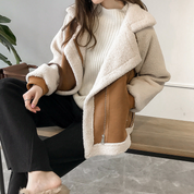 Ava | Dames Winterjas - Oversized Sherpa-Jack, Fleece Gevoerd, Trendy 1