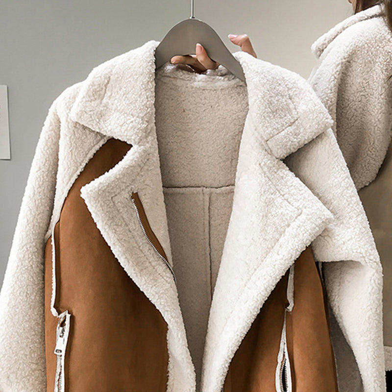 Ava | Dames Winterjas - Oversized Sherpa-Jack, Fleece Gevoerd, Trendy 2
