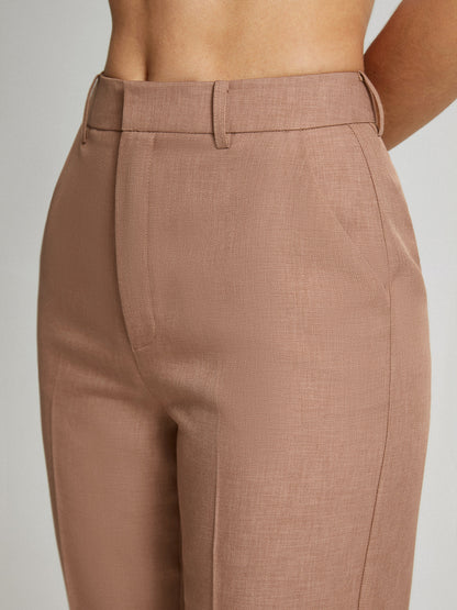 Kayla | High Waist Skinny Straight Pantalon Dames – Cropped Fit