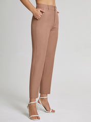 Kayla | High Waist Skinny Straight Pantalon Dames – Cropped Fit