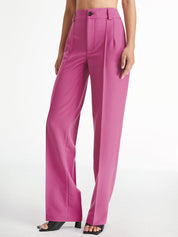 Louise | High Waisted Wide Leg Plooi Pantalon Dames