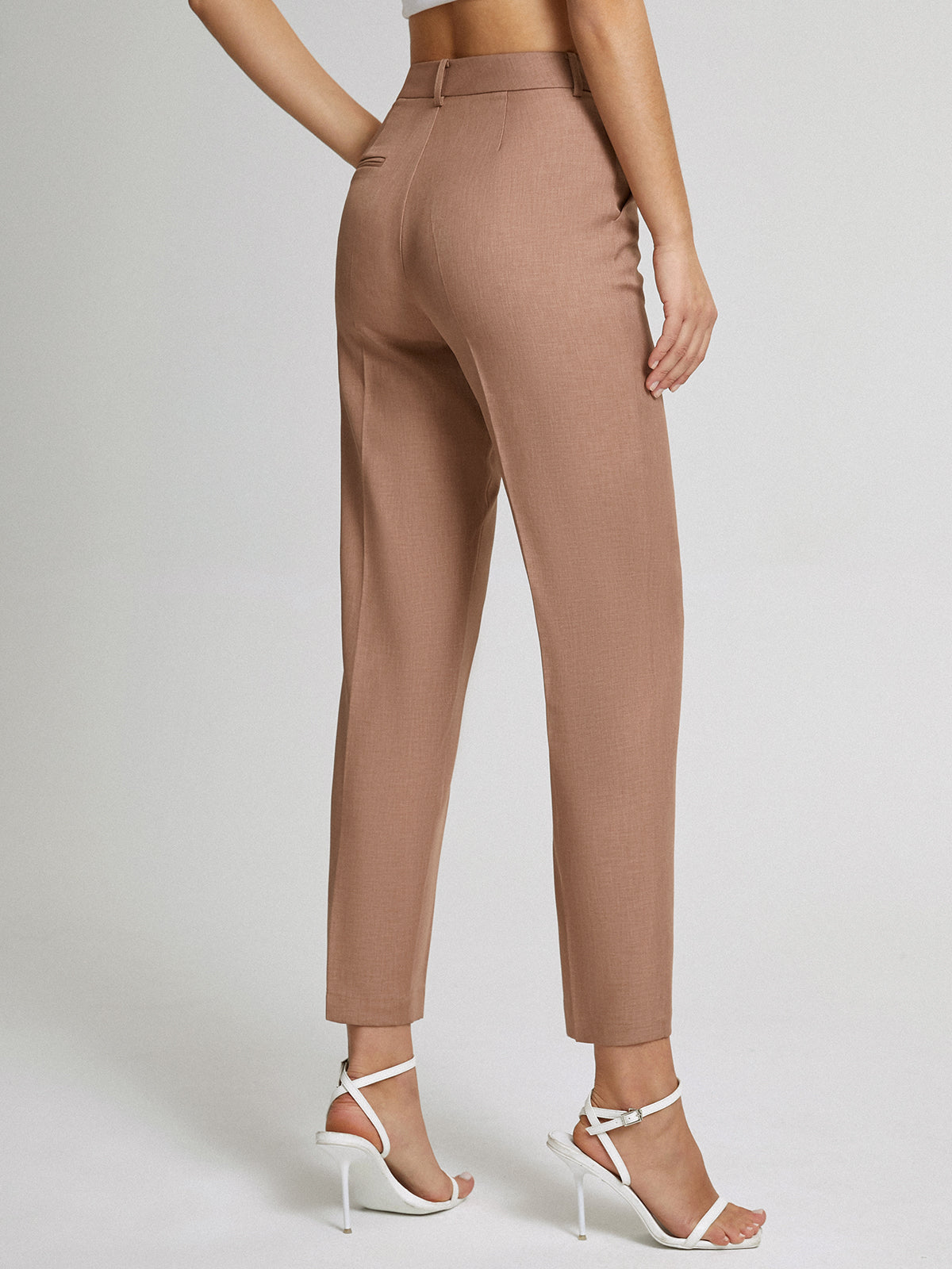 Kayla | High Waist Skinny Straight Pantalon Dames – Cropped Fit