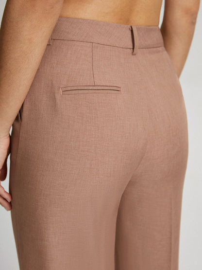 Kayla | High Waist Skinny Straight Pantalon Dames – Cropped Fit
