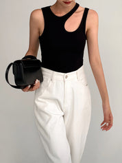 Zia | Must-Have Basic Cutout Ribbed Tanktop
