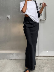 Evie | Satijnen Maxi Rok Dames