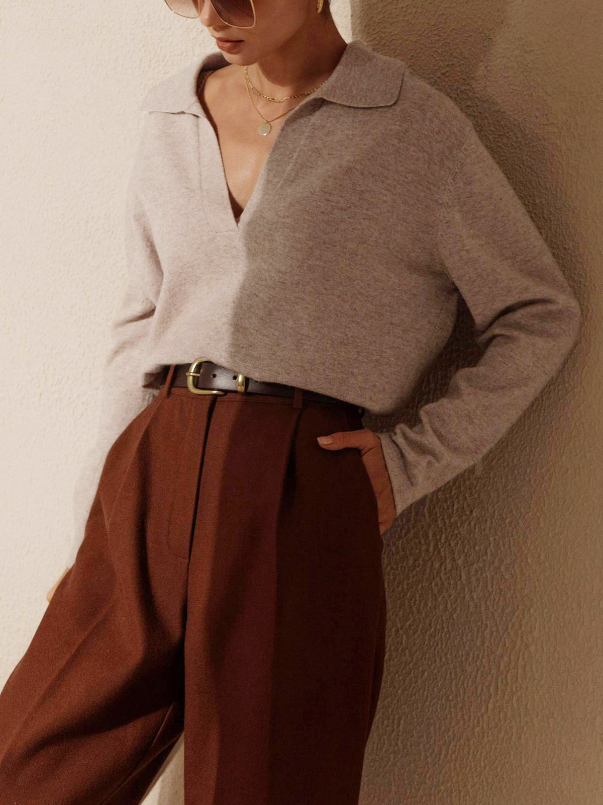 Elegante Gebreide Sweater - Old Money Style
