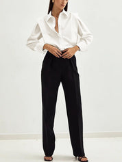 Eefje | Chique Blouse met Pofmouwen