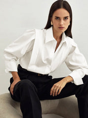 Eefje | Chique Blouse met Pofmouwen