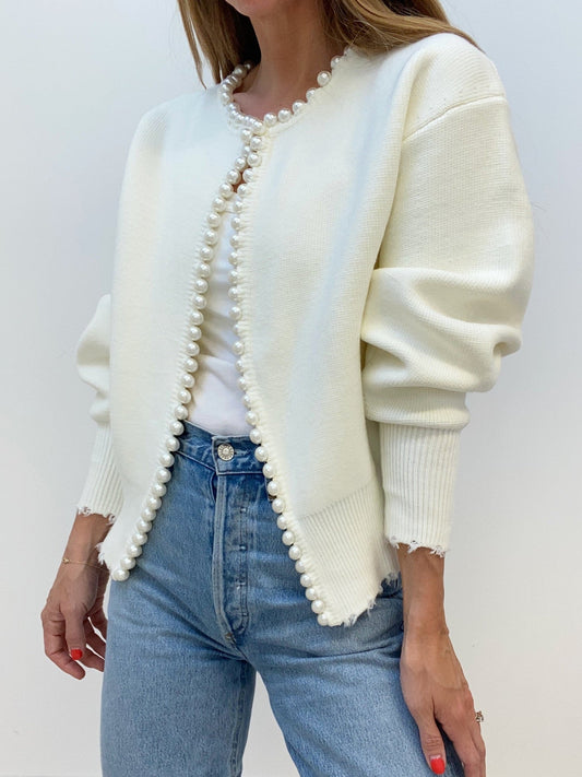 Frederique | Comfortabel Vest voor Dames met Parels