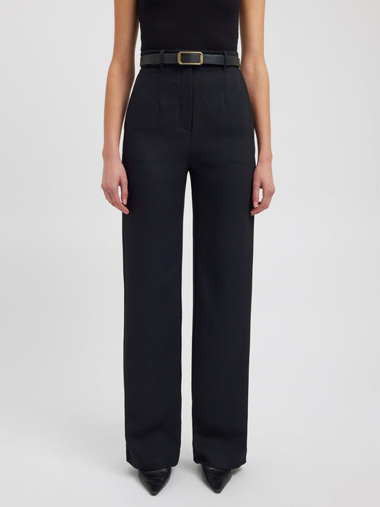 Genia | Straight Fit Pantalon met Zakken - Casual Chique