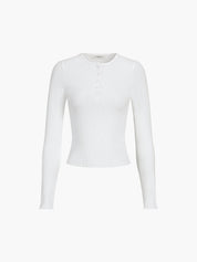 Birga | Ribbed Slim Fit Longsleeve Top Dames – Stretch & Comfort
