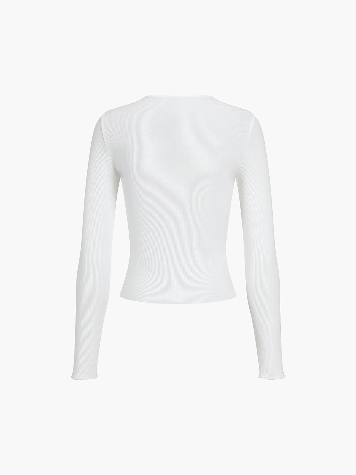 Birga | Ribbed Slim Fit Longsleeve Top Dames – Stretch & Comfort