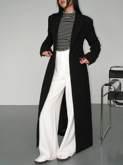 Morella | Dames Blazer Jas met Kraag en Zakken – Elegant Lang Model
