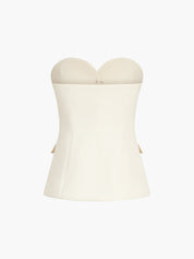 Fen | Luxe Tweedelige Set Dames – Strapless Top en Pantalon