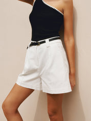 Luisa | Dames Katoen & Linnen Korte Broek - Casual Zomer Short