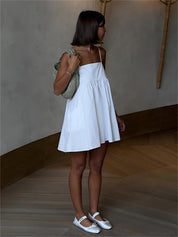 Zomerse Mini Jurk met Koord en Zakjes – Luchtig en Stijlvol