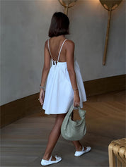 Zomerse Mini Jurk met Koord en Zakjes – Luchtig en Stijlvol