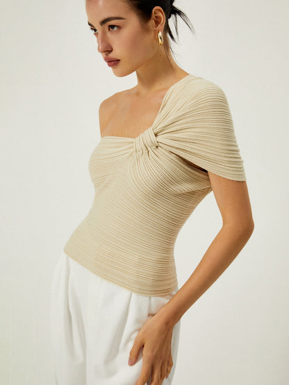 Lavinia | Asymmetrische Top - Elegant One Shoulder Ontwerp