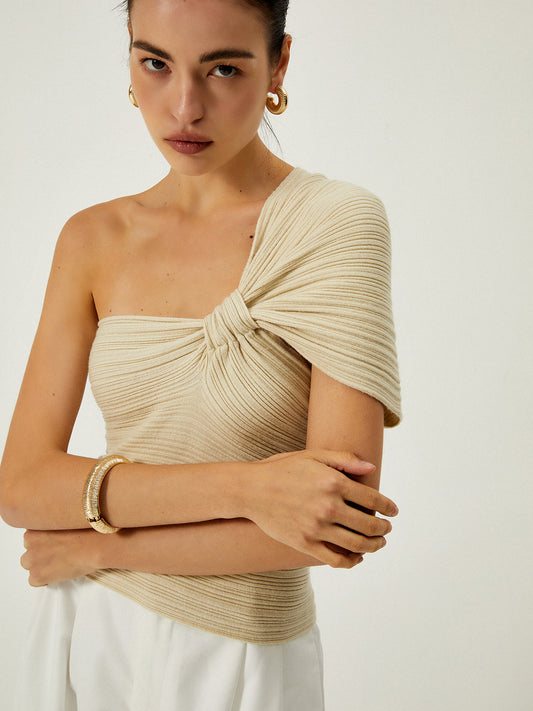 Lavinia | Asymmetrische Top - Elegant One Shoulder Ontwerp