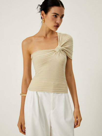 Lavinia | Asymmetrische Top - Elegant One Shoulder Ontwerp