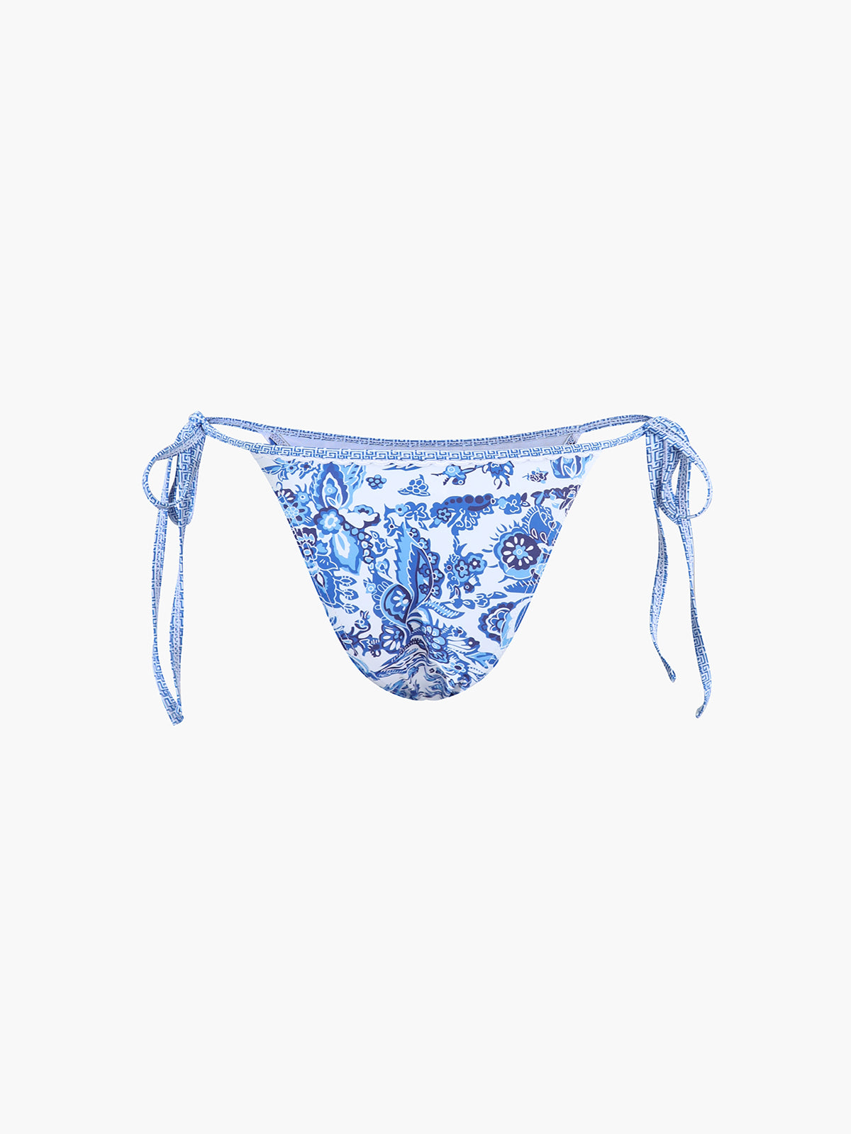 Florencia | Halter Bikini Set – Stijlvol met Blauwe Print