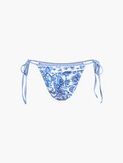 Florencia | Halter Bikini Set – Stijlvol met Blauwe Print