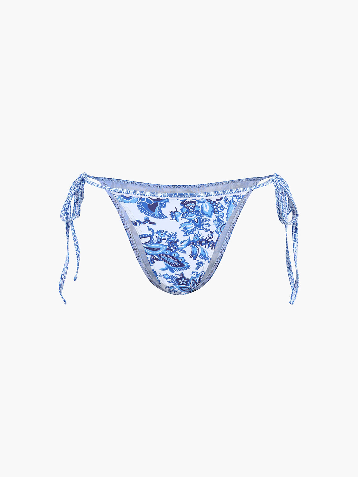 Florencia | Halter Bikini Set – Stijlvol met Blauwe Print