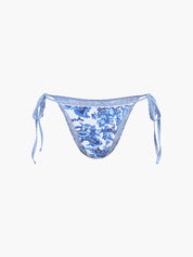 Florencia | Halter Bikini Set – Stijlvol met Blauwe Print