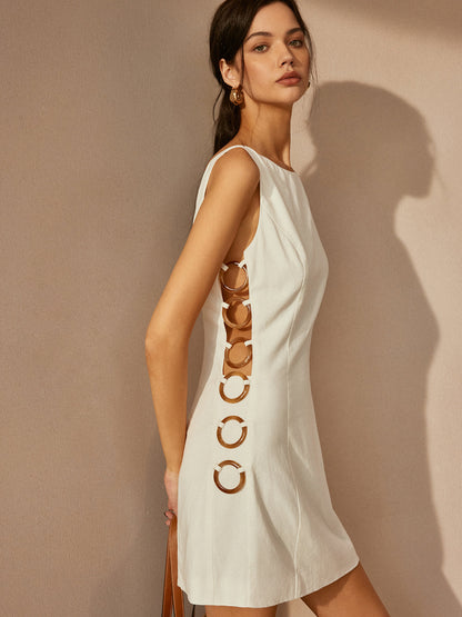 Hilye | Linnen Cut-out Zomerjurk voor Dames