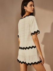 Biba | V-hals dames set met short – Comfy Zomeroutfit